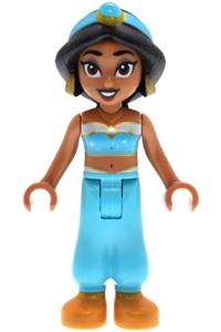 Jasmine - Jasmine wearing a top with sparkles and gold trim, with an open mouth expression - dp224
