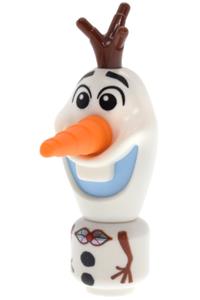 Olaf Micro Doll - Olaf micro doll with a bright light blue mouth and a leaf bow tie - dp234