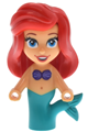 Ariel mermaid micro doll with medium tan skin and open eyes - dp237