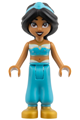 Jasmine with an open mouth wearing a plain tiara and a top with sparkles and gold trim - dp241