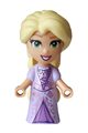Rapunzel (medium tan) micro-doll wearing a lavender dress - dp243