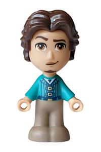 Flynn Rider - Flynn Rider micro-doll in medium tan with a dark turquoise jacket - dp244