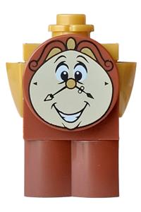 Cogsworth - Cogsworth with a printed face showing teeth and a log-profile body - dp247