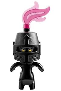 Grimspawn Minifigure - Castle Grimspawn with a black closed helmet - drm002