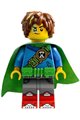 Mateo - Bright Green Utility Belt and Cape - drm021