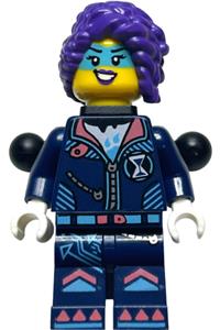 Zoey Minifigure - Zoey with a backpack and pins, also featuring a tow ball - drm061