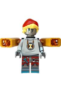 Cooper Minifigure - Cooper  Robot with a red cap and equipped with 2 stud shooters - drm067