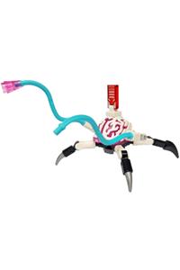 Cyber Brain Spider Minifigure - Cyber Brain Spider with medium azure appendages with cone - drm070