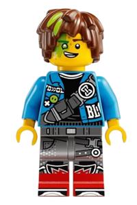 Mateo Minifigure - Mateo wearing a dark azure jacket - drm078