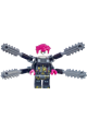 Dooper minifigure with a backpack equipped with chainsaws - drm097