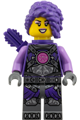 Zoey with a dark purple quiver and medium lavender sleeves pattern - drm100