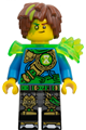 Mateo with trans-bright green shoulder armor - drm103