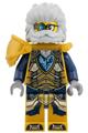 Mr. Oz wearing a pearl gold suit and armor with dark blue arms - drm110