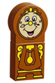 Duplo Figure, Disney Princess, Cogsworth with Yellow Pendulum - dupclock02