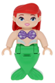 Duplo Figure, Disney Princess, Ariel / Arielle, Bright Green Tail - dupmermaid01