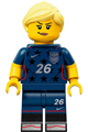 Female soccer player wearing a US Team Stars jersey - edi009