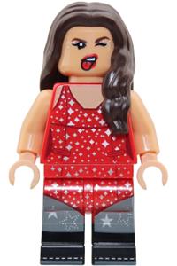 Olivia Rodrigo Minifigure - Olivia Rodrigo wearing a red outfit - edi012