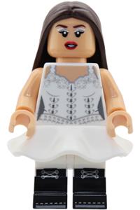 Olivia Rodrigo Minifigure - Olivia Rodrigo wearing a white outfit - edi013