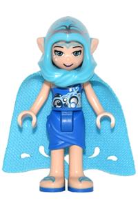 Naida Riverheart - Naida Riverheart wearing a long cape and hood - elf020