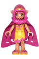 Azari Firedancer, Bright Light Orange with Long Cape and Hood - elf022