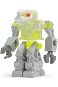 Devastator Minifigure - Devastator with a Trans-Neon Green torso and red eyes - exf004