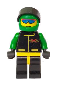 Extreme Team - Green, Black Legs with Yellow Hips, Green Helmet Plain ext006
