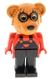 Fabuland Ricky Raccoon - Raccoon figure from the Fabuland theme - fab12b