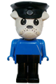 Bulldog Fabuland figure with a police hat - fab2b