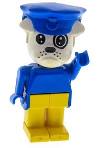 Fabuland Figure Bulldog 3 with Police Hat fab2c