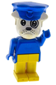 Bulldog figure from Fabuland series 3 wearing a police hat - fab2c