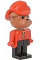 Fabuland Figure Bulldog 7 with Fire Helmet - fab2f