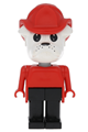 Bulldog Fabuland figure number 8 wearing a fire helmet - fab2h