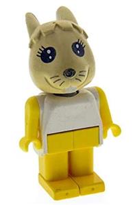 Fabuland Bonnie Bunny - Bunny Fabuland figure number 3 - fab3c