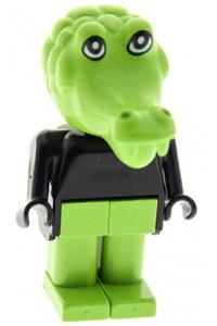 Fabuland Clive Crocodile - Crocodile figure from Fabuland series 1 - fab4b