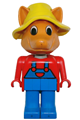 Fox from Fabuland wearing a yellow hat - fab5f