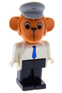 Fabuland Figure Monkey 1 with Light Gray Hat fab8a