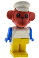 Fabuland Figure Monkey 6 with White Hat - fab8i
