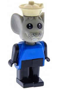 Fabuland Mortimer Mouse - Mouse Fabuland figure wearing a white cap, designated as Figure 4 - fab9e