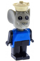 Mouse Fabuland figure wearing a white cap, designated as Figure 4 - fab9e