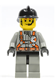 Fire - City Center 3, Light Gray Legs with Black Hips, Black Fire Helmet - fire008