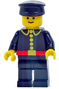 Firefighter Minifigure - Classic captain with a black hat - firec008