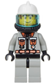 Fire - City Center 5, Light Gray Legs with Black Hips, White Fire Helmet, Airtanks - firec014