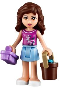 Friends Olivia - Olivia from Friends theme with a magenta top and bright light blue skirt - frnd040