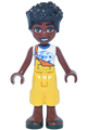 Zac from Friends wearing yellow overalls with cropped trousers and dark green sandals - frnd0902