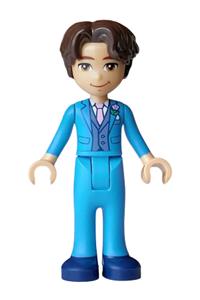 Friends Petch - Petch wearing a dark azure wedding suit - frnd0913