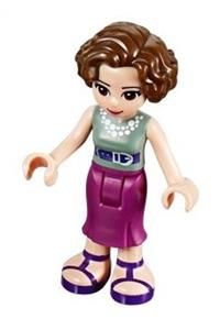Friends Charlotte - Charlotte from Friends with a sand green top and magenta mid-length skirt - frnd091
