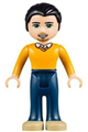 Luis from Friends with dark blue trousers and a bright light orange sweater - frnd092