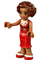 Susan is a friend minifigure wearing a dark red vest and a red long skirt - frnd117