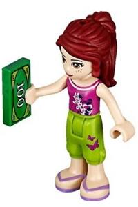 Friends Mia - Mia from Friends theme with lime cropped trousers and a magenta top - frnd130