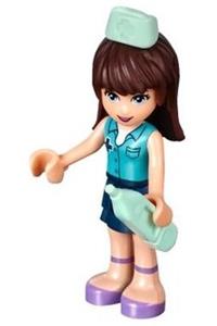 Friends Sophie - Sophie from Friends theme wearing a medium blue blouse and a dark blue skirt - frnd159